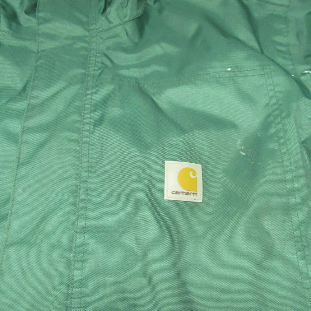 Carhartt Jacket Mens Medium Green Storm Defender Loose Fit Hooded Midweight Work